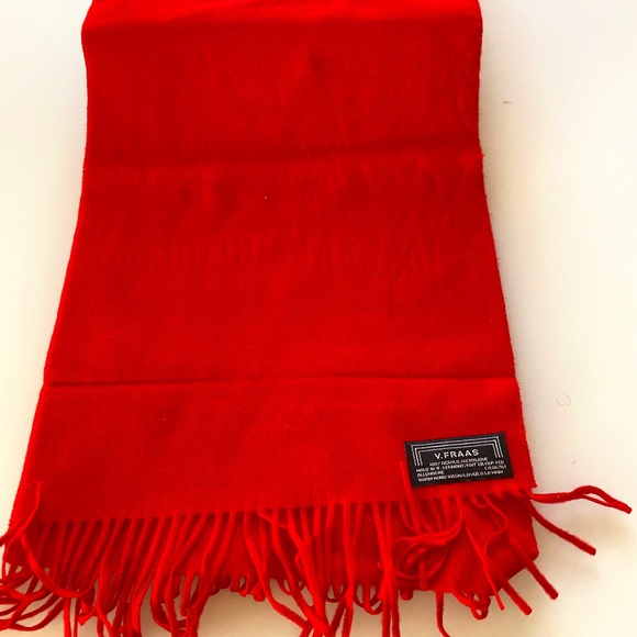 V. Frass Scarf in Red - Picture 1 of 2